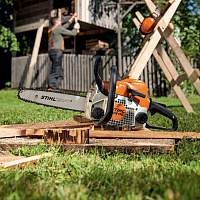 STIHL MS 170 Бензопила STIHL, шина R 35см, цепь 61 PMM3 11302000486, Бензопилы для бытового использования Штиль